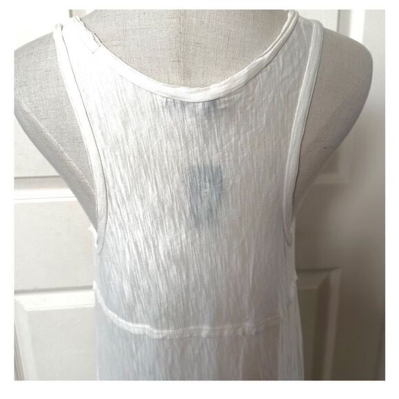 Express One Eleven cream long floor length sleeveless top - Picture 6 of 10